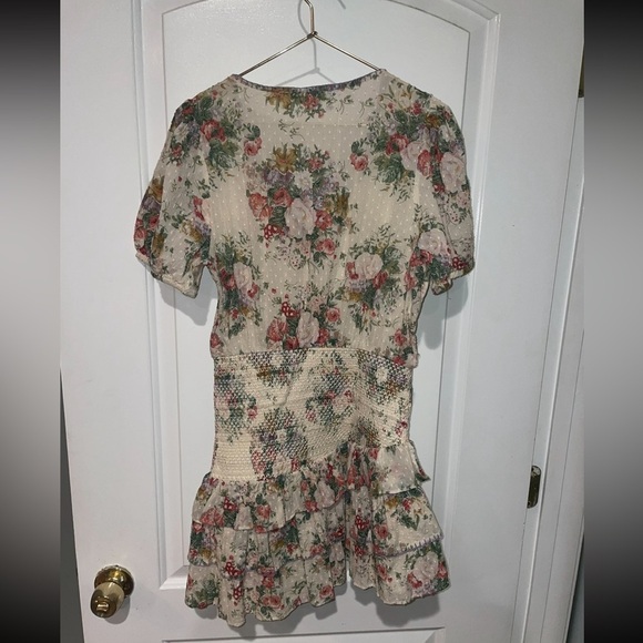 New! Love Shack Fancy Keelin Floral Lace Mini Dress in Shining Gemstone 🌺 Small - Picture 9 of 16